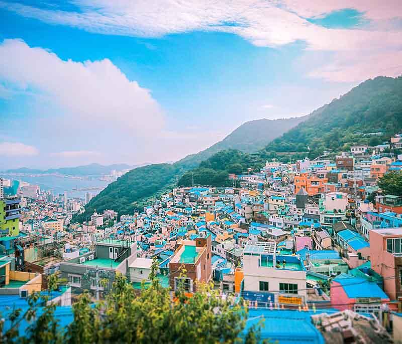 Gamcheon Culture Village, Busan - A colorful hillside village known for artistic murals, narrow alleys, and vibrant community