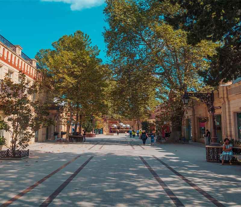 Ganja City, capturing the second-largest city in Azerbaijan known for its rich history and vibrant cultural life.