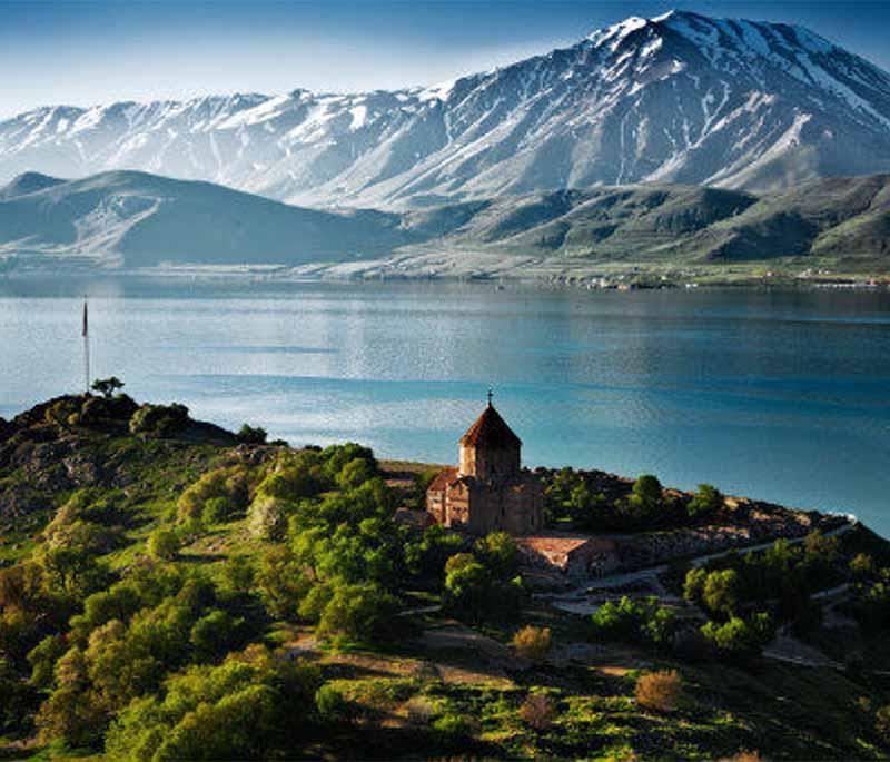 Gegharkunik Province, featuring the expansive Lake Sevan and its surrounding cultural and natural attractions.