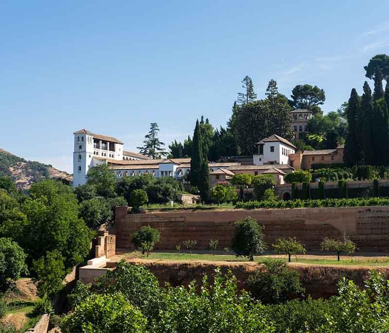 Generalife Gardens (Granada) - The gardens of the Alhambra, known for their exquisite landscaping, fountains, and views.