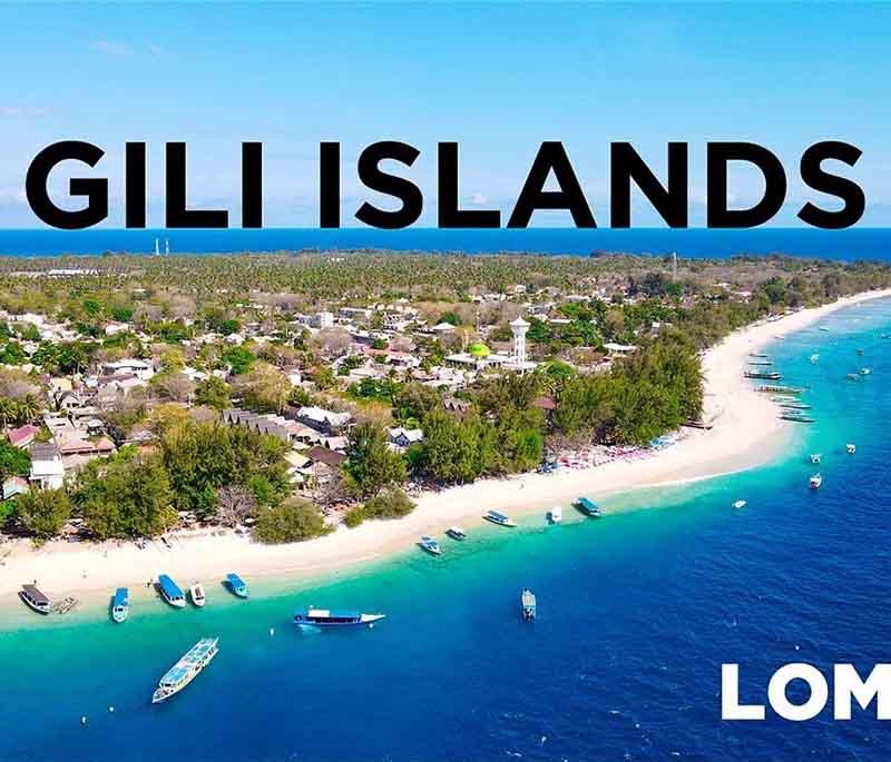 Gili Islands, Lombok, a trio of small islands known for their beautiful beaches, clear waters, and vibrant nightlife.