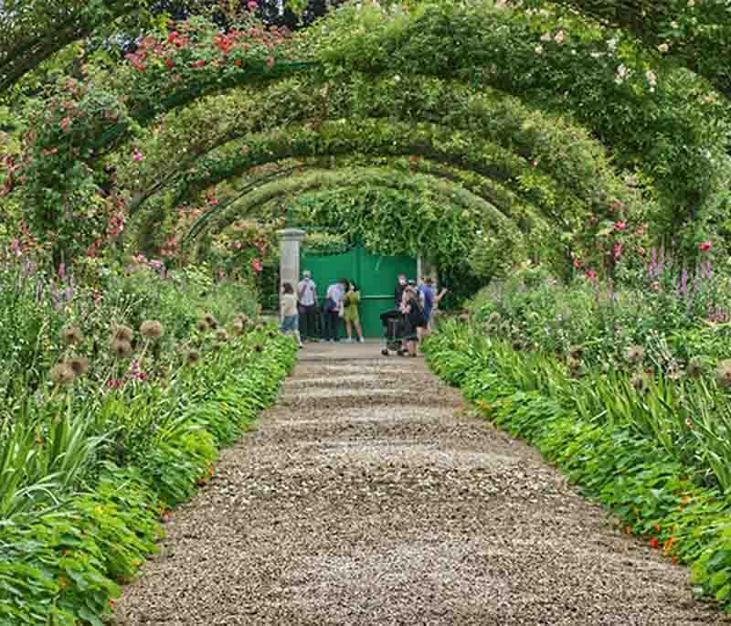 Giverny, Normandy, home of impressionist painter Claude Monet, featuring beautiful gardens that inspired many of his works.