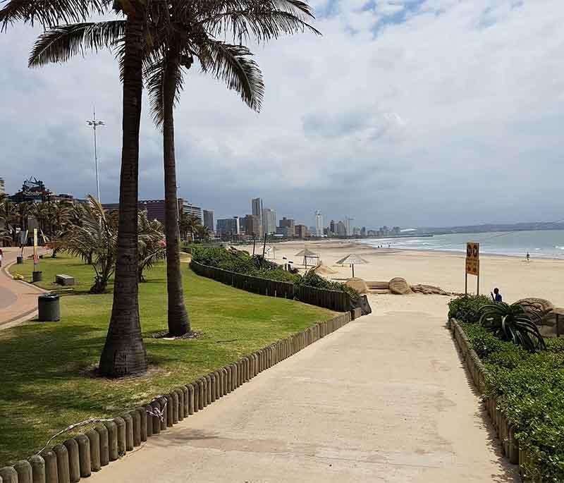 Golden Mile, Durban - A beachfront promenade offering beaches, restaurants, and entertainment options.