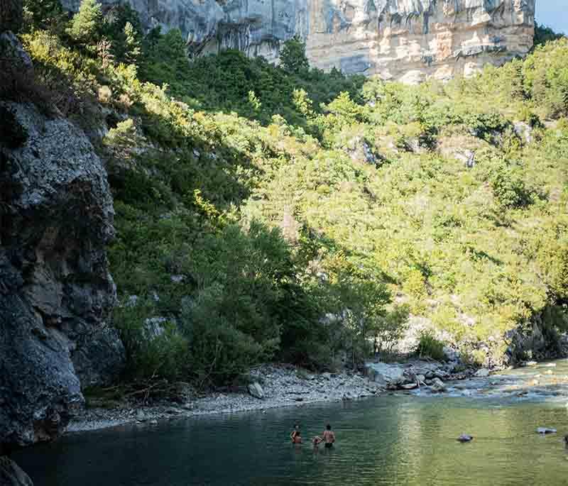 Gorges du Verdon, Provence, a dramatic river canyon known as the 