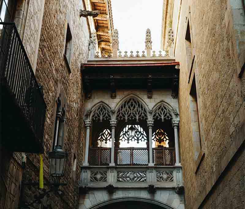 Gothic Quarter (Barcelona) - The historic heart of Barcelona, featuring medieval buildings, streets, and vibrant culture.