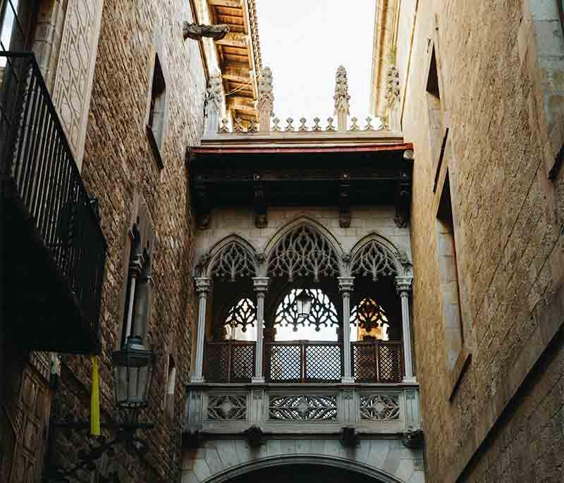 Gothic Quarter (Barcelona) - The historic heart of Barcelona, featuring medieval buildings, streets, and vibrant culture.