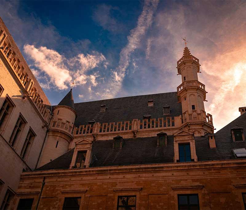 Grand Place, Brussels, featuring the central square known for its opulent guildhalls and vibrant atmosphere.