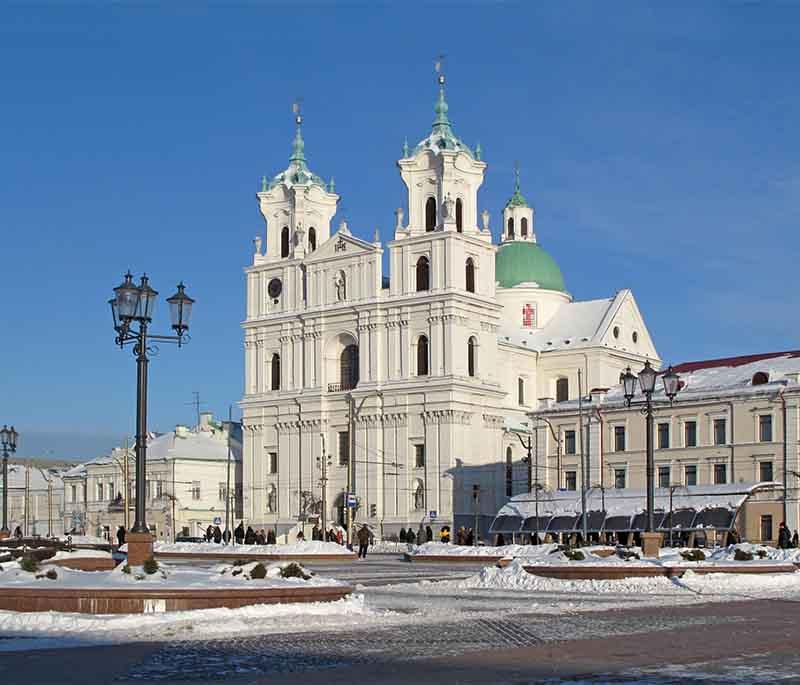 Grodno, a historic city with well-preserved medieval architecture, cultural heritage, and scenic beauty.