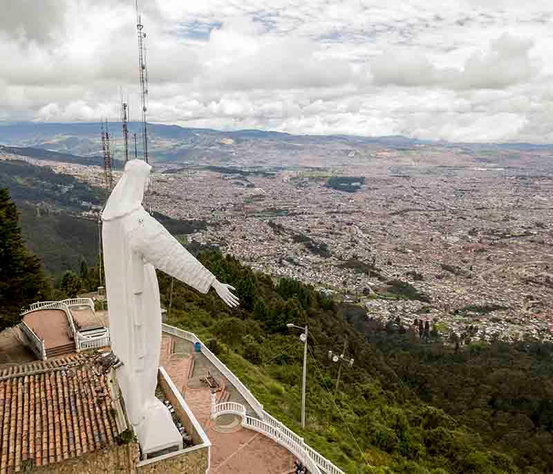 Guadalupe Hill (Bogotá), another scenic viewpoint in Bogotá, known for its stunning city views and religious significance.