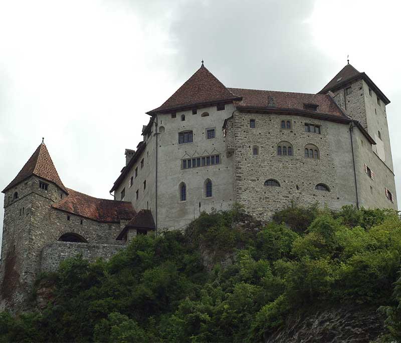 Gutenberg Castle, a well-preserved medieval castle in Balzers, offering panoramic views and historical exhibits.