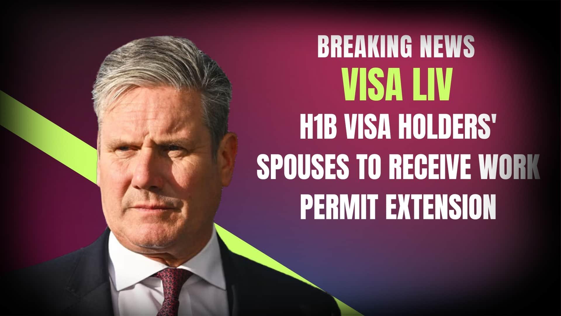 H1B visa holders' spouses in the U.S. to benefit from an extended work permit, improving employment opportunities.