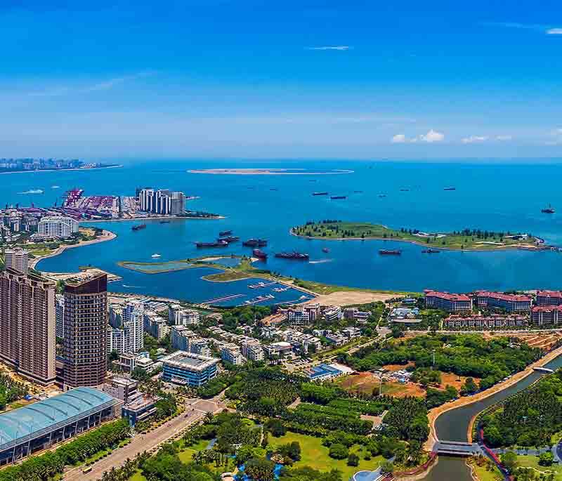 Hainan Island in Hainan Province offers tropical beaches, lush landscapes, and vibrant cultural experiences.