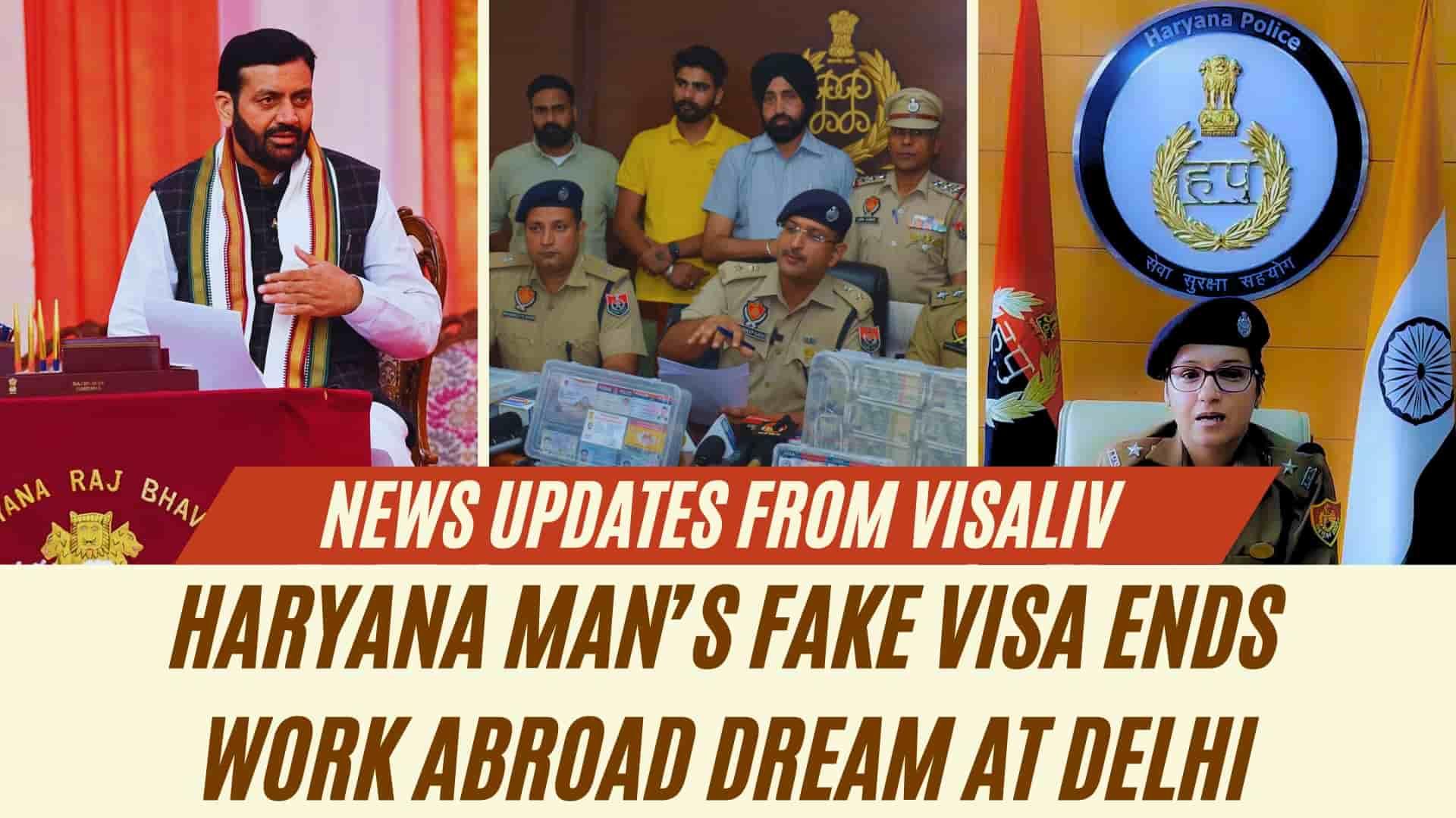 Haryana man’s fake visa leads to a failed work abroad opportunity at Delhi airport, highlighting visa fraud consequences.