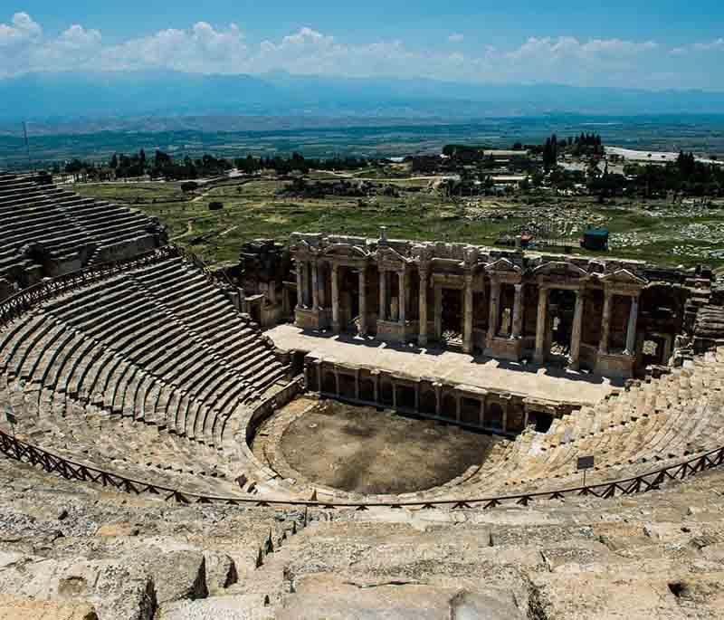 Hierapolis-Pamukkale: UNESCO site famed for ancient ruins, including the stunning white terraces of Pamukkale.