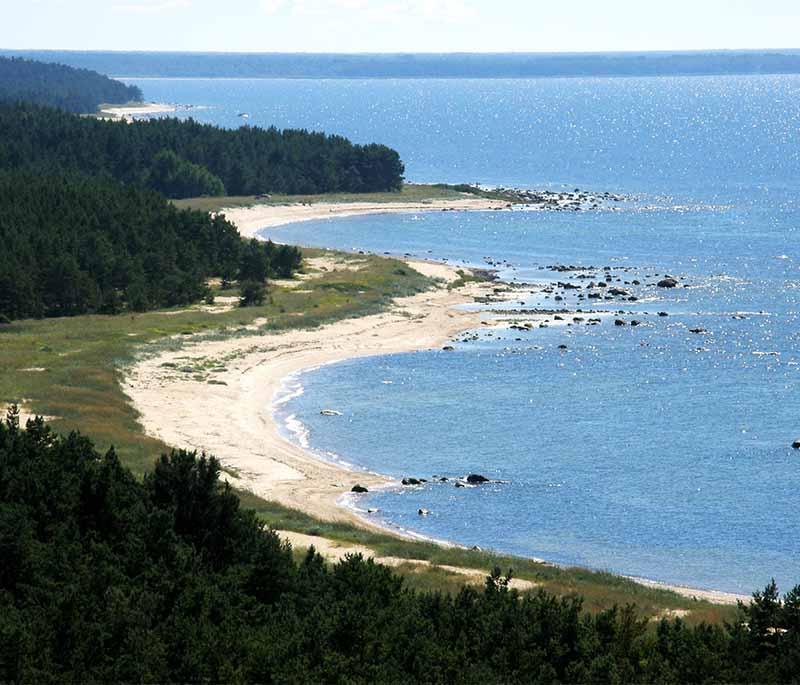 Hiiumaa Island, Estonia's second-largest island, famous for landscapes, lighthouses, and tranquil ambiance.