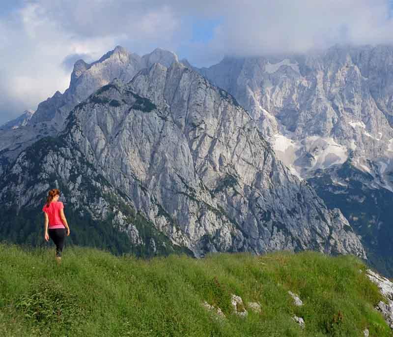 Hiking in the Kamnik-Savinja Alps - A mountain range offering stunning landscapes, diverse flora, and hiking opportunities.