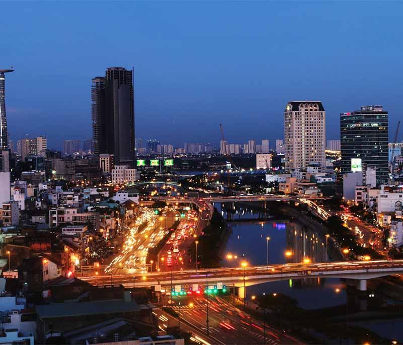 Ho Chi Minh City (Saigon) - Vietnam's largest city, known for its vibrant nightlife, historic sites, and bustling markets.
