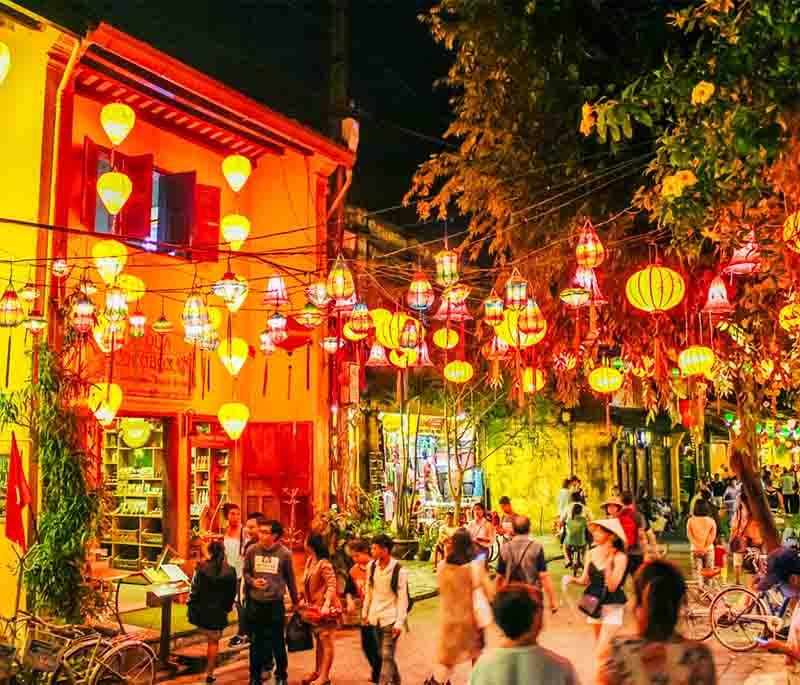 Hoi An Ancient Town: UNESCO World Heritage site with well-preserved architecture, lantern-lit streets, and cultural heritage.