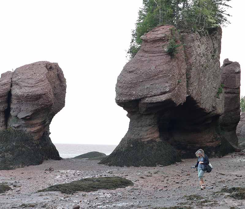 Hopewell Cape in New Brunswick offers dramatic coastal views, access to the Hopewell Rocks, and scenic beauty.