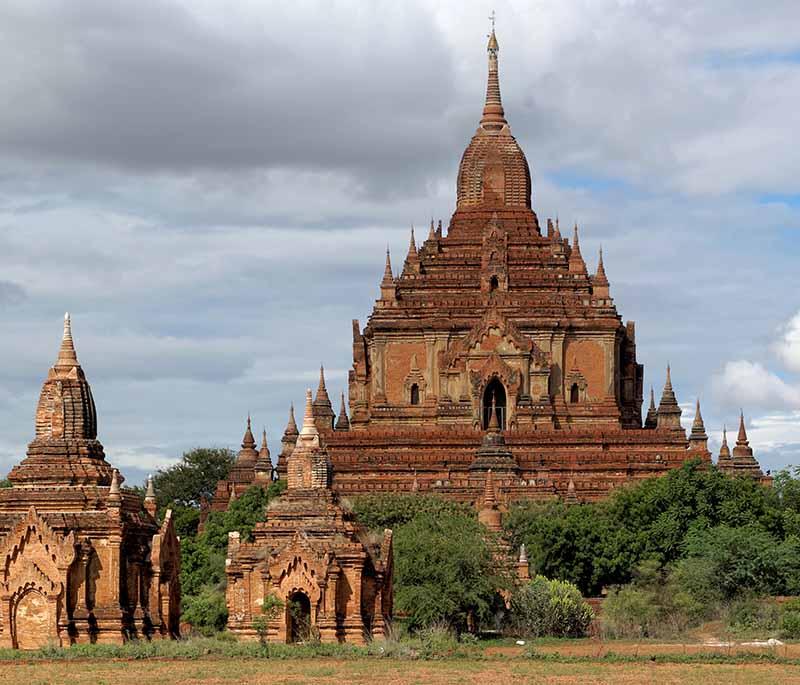 Htilominlo Temple, Bagan - Known for its elaborate plaster carvings, fine brickwork, and historical importance.