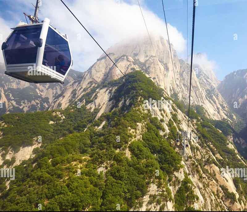 Hua Shan in Shaanxi is one of China's five great mountains, celebrated for its precipitous trails, and stunning vistas.