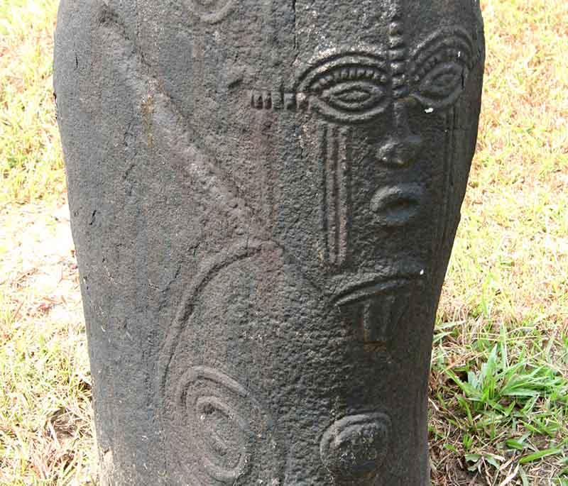 Ikom Monoliths - Ancient stone monoliths located in Cross River State, known for their mysterious inscriptions.