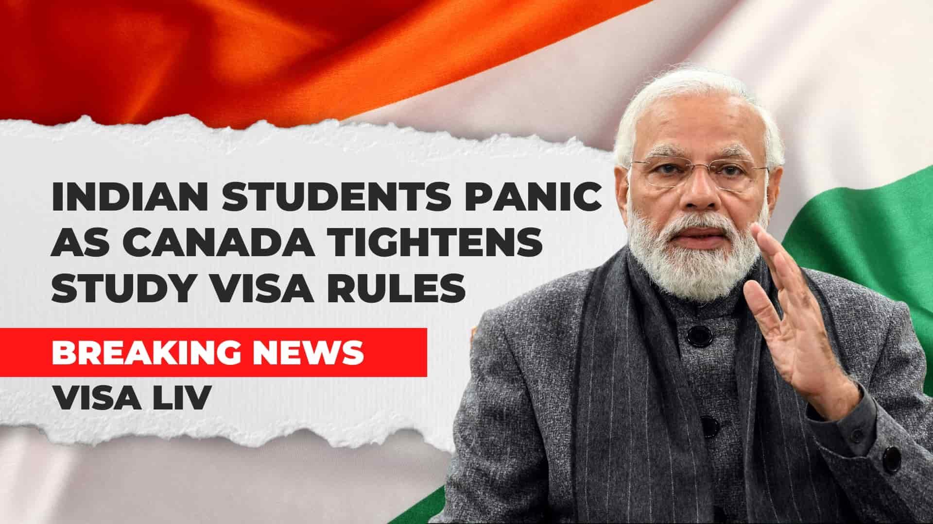 Indian students express panic as Canada implements stricter study visa rules, impacting future education plans.