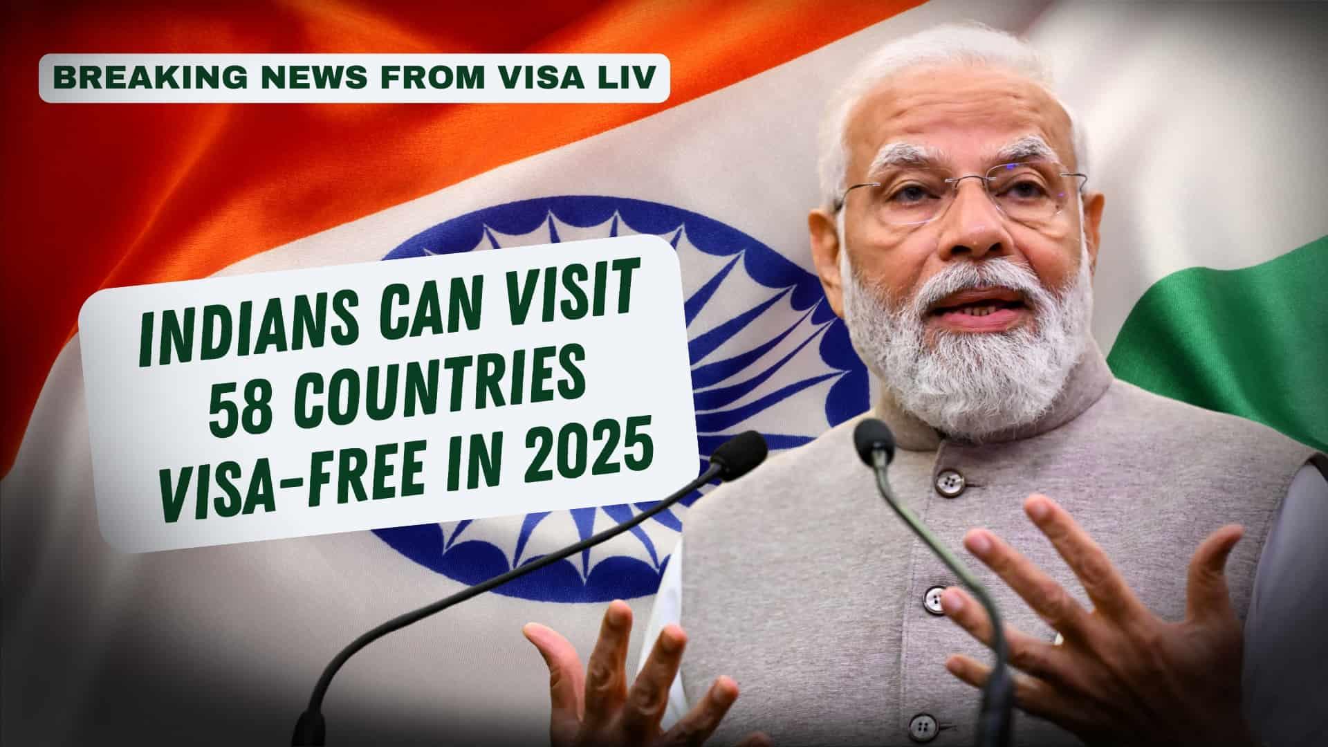 Indians enjoy visa-free access to 58 countries in 2025, offering expanded international travel and tourism opportunities.