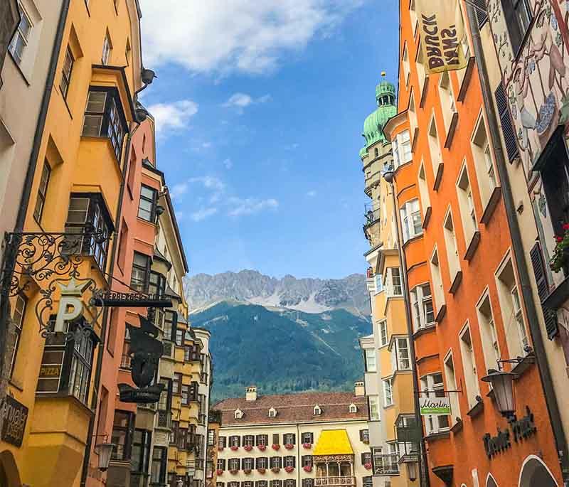 Innsbruck Old Town offers a charming mix of historic buildings and alpine scenery, perfect for cultural tourists.