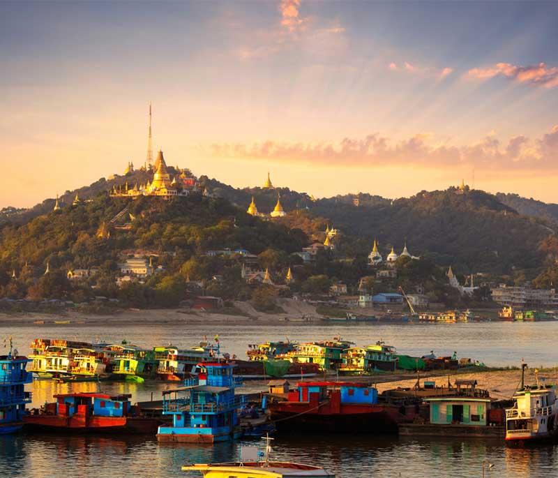 Irrawaddy River, Multiple Locations - The lifeblood of Myanmar, offering scenic river cruises and cultural insights.