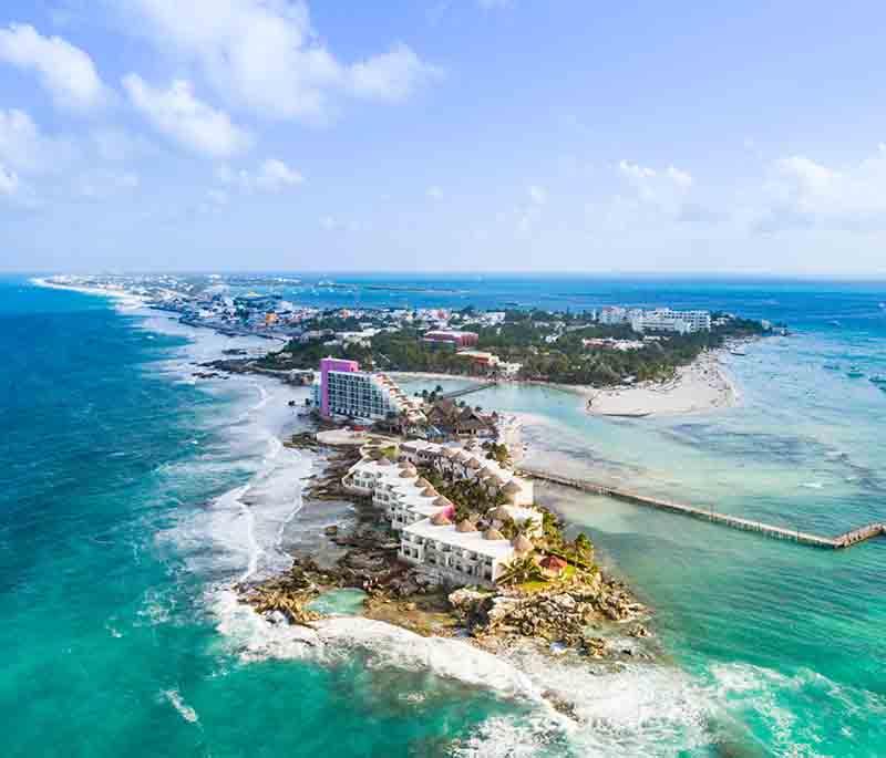 Isla Mujeres, Quintana Roo - Tranquil island with beautiful beaches, snorkeling at MUSA underwater museum, scenic Punta Sur.