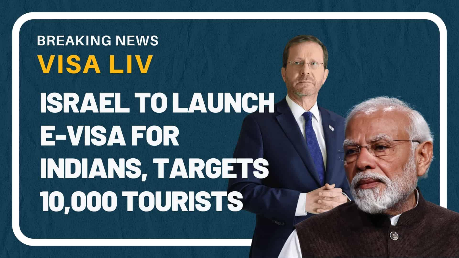 Israel E-Visa for Indians: Symbolic representation of Israel's e-visa launch, aiming to attract 10,000 Indian tourists.