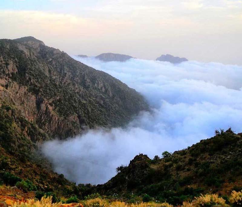 Jabal Sawda - Asir - The highest peak in Saudi Arabia, offering stunning mountain views and a cool climate.