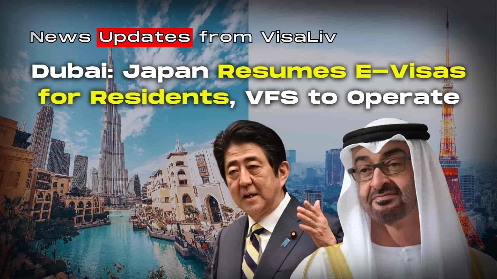 Japan resumes e-visas for Dubai residents, with VFS Global managing the application process for ease and efficiency.