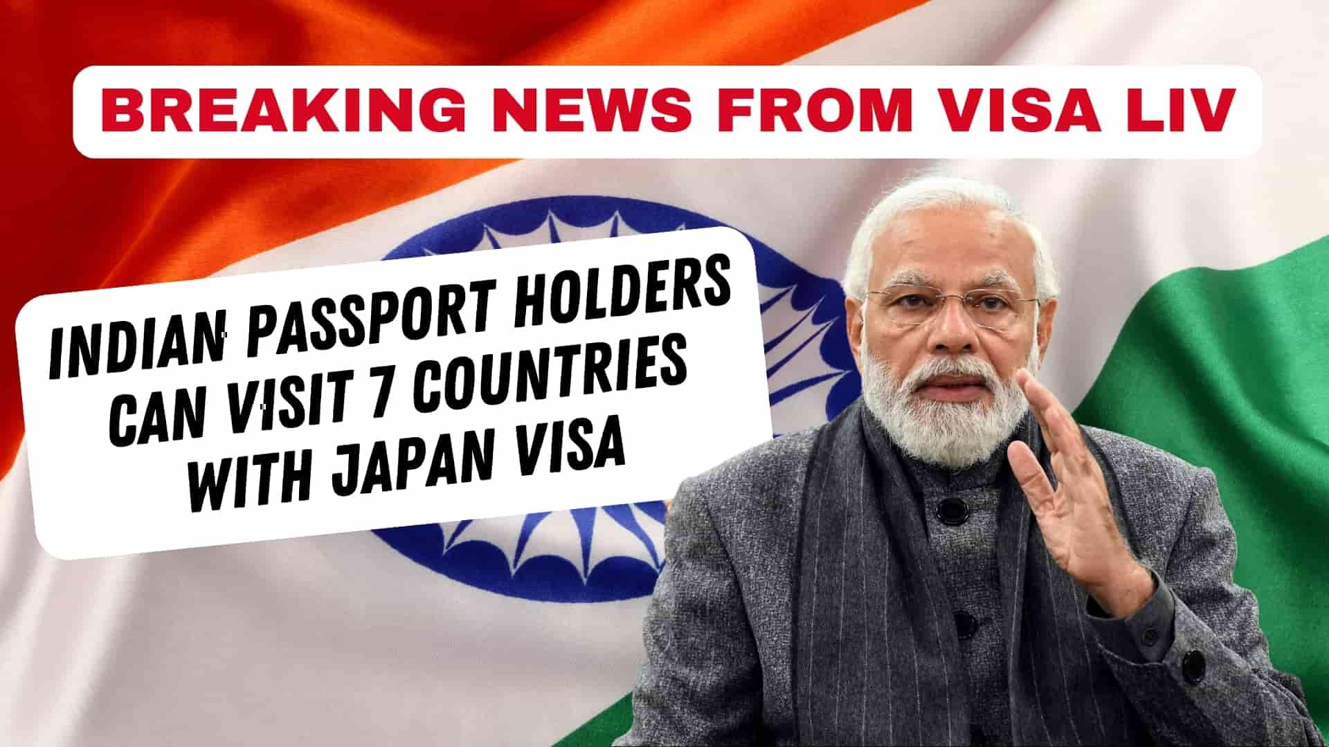 Indian passport holders can visit 7 countries with Japan visa under visa-free or visa-on-arrival schemes.