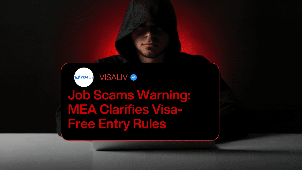 MEA warns travelers of job scams and clarifies rules for visa-free entry to prevent fraud and deception.