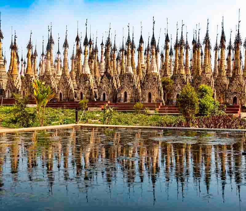 Kakku Pagodas, Shan State - A complex of over 2,000 stupas, a significant religious site for the Pa-O people.