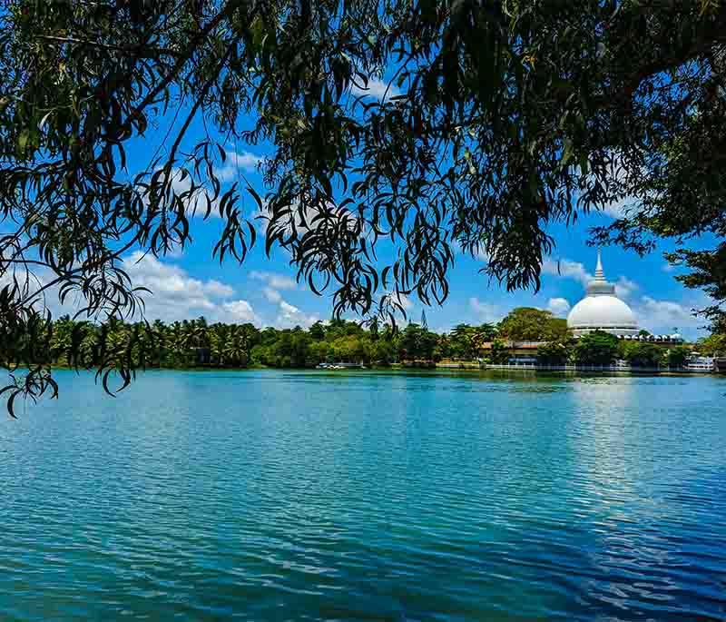 Kalutara Bodhiya - Buddhist temple housing a sacred Bodhi tree, symbolizing enlightenment and spiritual significance.