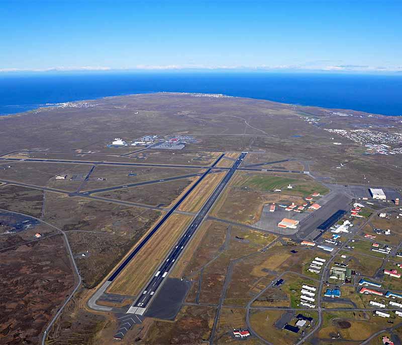 Keflavik, a town on the Reykjanes Peninsula, known for its proximity to the Blue Lagoon and the international airport.