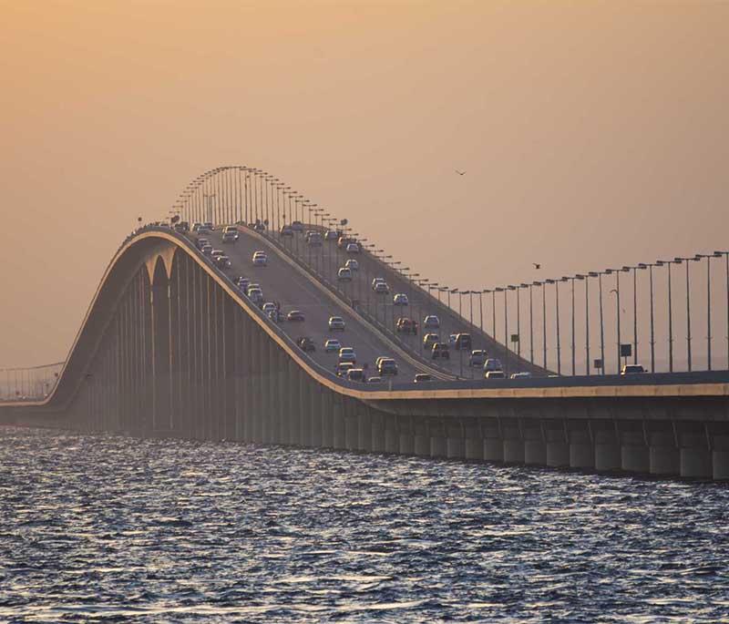 King Fahd Causeway - Eastern Province - A bridge connecting Saudi Arabia and Bahrain, offering scenic Arabian Gulf views.