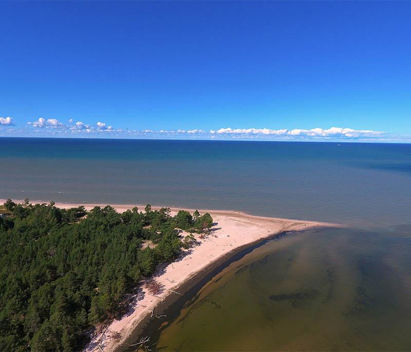 Kolkasrags (Cape Kolka): Scenic cape where the Baltic Sea meets the Gulf of Riga, known for beaches and birdwatching.