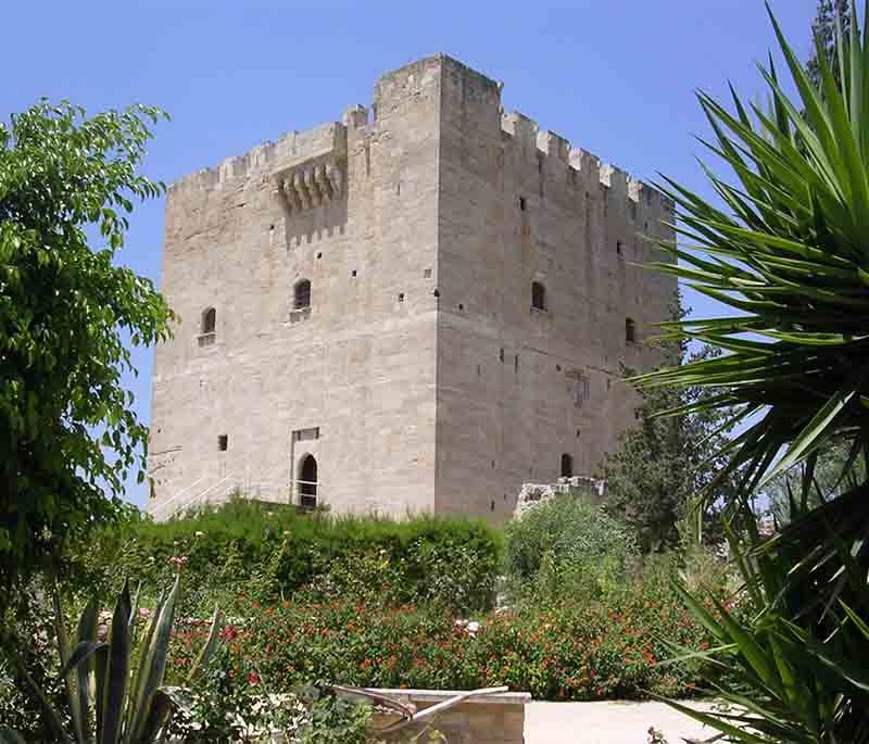 Kolossi Castle, a well-preserved medieval fortress near Limassol, known for its historical importance and strategic location.