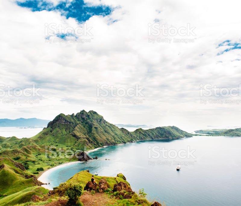 Komodo National Park, East Nusa Tenggara, home to the famous Komodo dragons, beautiful islands, and rich marine biodiversity.
