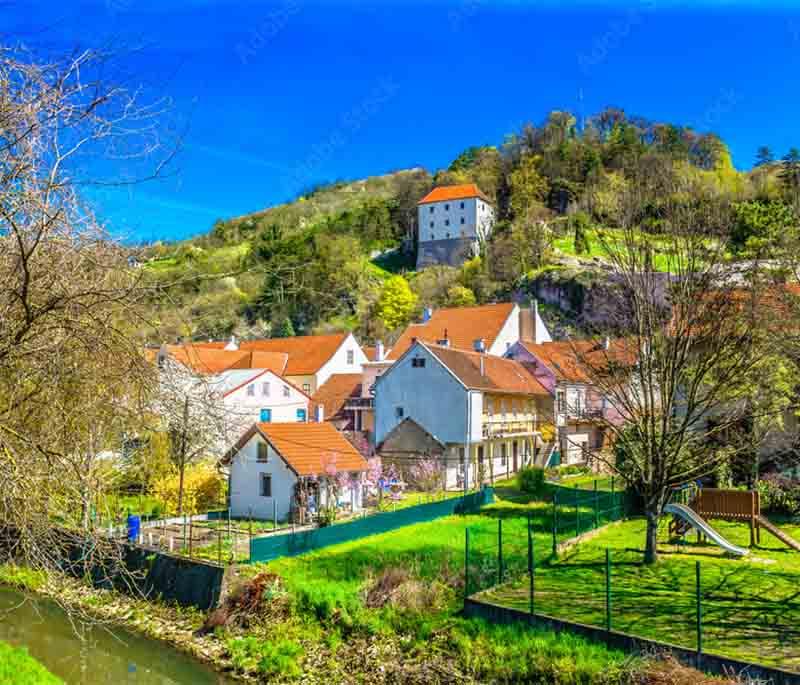 Krapina, famous for the Krapina Neanderthal Museum, its rich prehistoric heritage, and cultural importance.