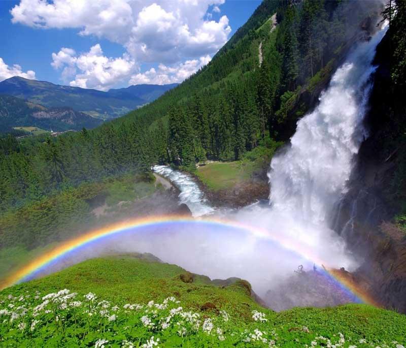 Krimml Waterfalls: Austria's highest waterfalls provide a majestic backdrop for hiking and photography.