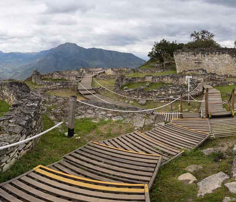 Kuelap - A massive stone fortress built by the Chachapoyas culture, located in the northern Peruvian Andes.