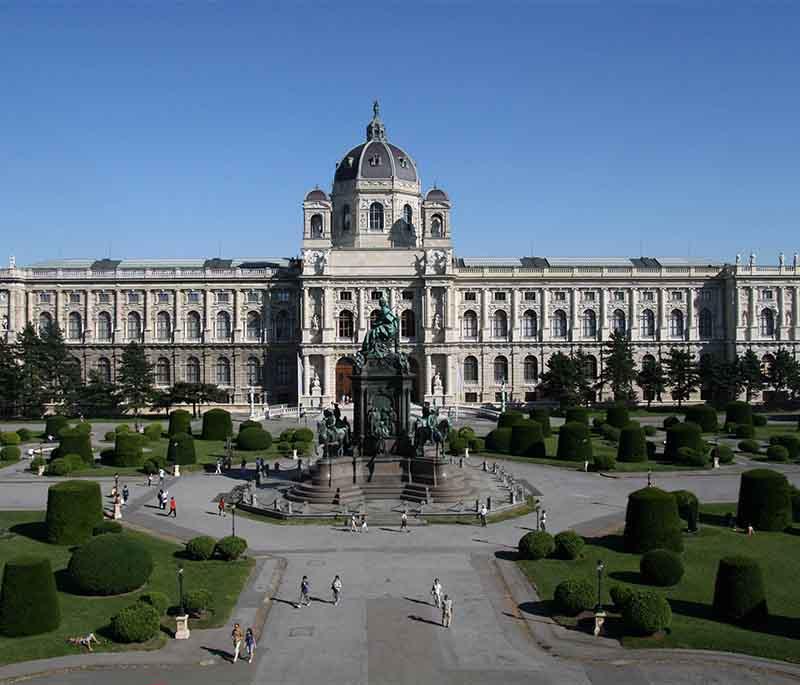 Kunsthistorisches Museum in Vienna showcases an extensive collection of world-renowned fine arts, attracting art aficionados.