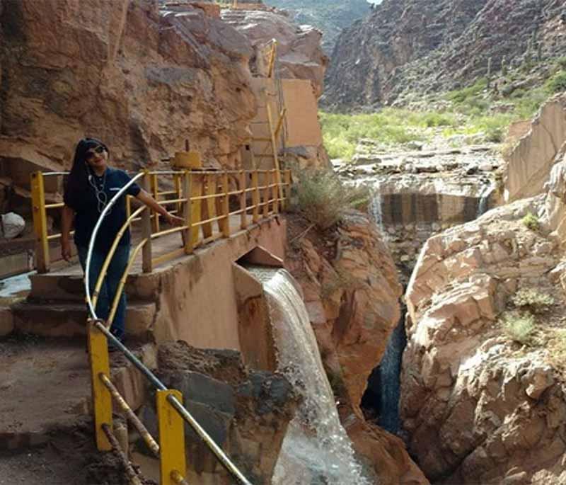 La Garganta del Diablo, Jujuy: Presenting a steep and dramatic waterfall amidst rocky terrain, breathtaking.