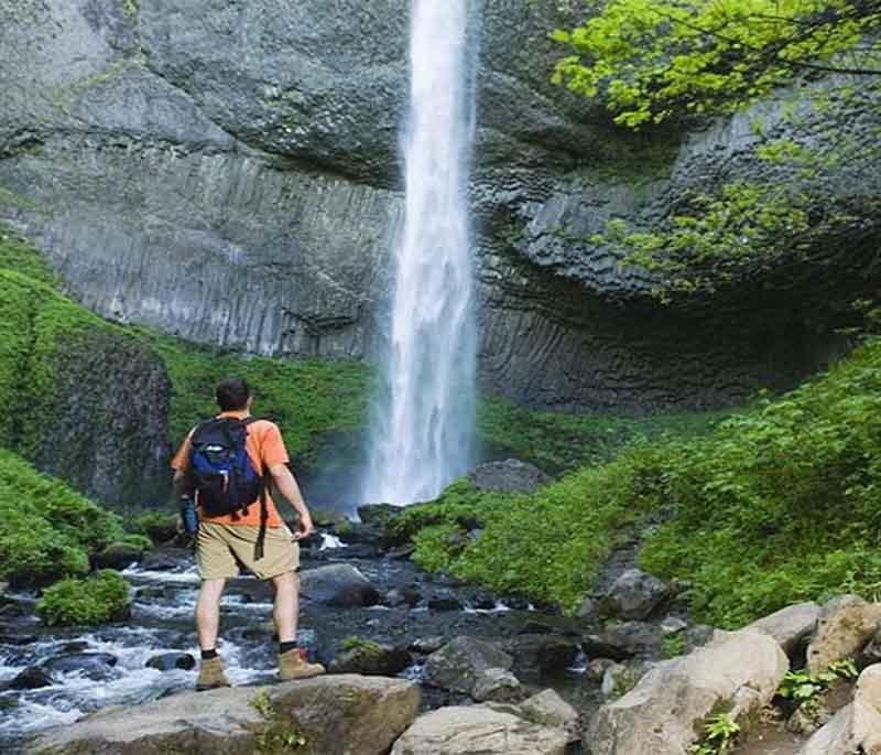 La Chorrera Waterfall, Colombia's tallest, near Bogotá, offering stunning views and hiking opportunities.