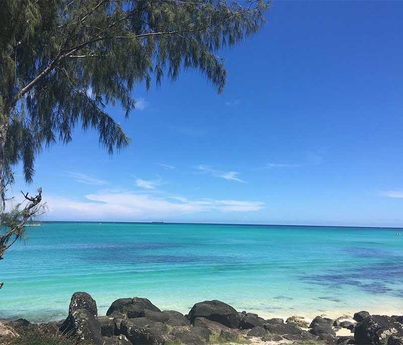 La Cuvette Beach - A tranquil beach located in Grand Baie, perfect for relaxing, swimming, and scenic beauty.